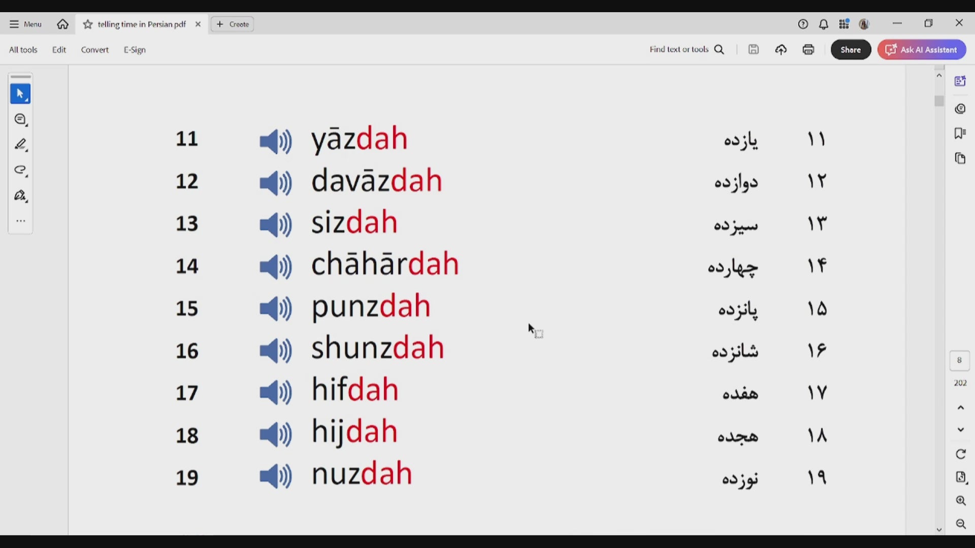 Learn Persian time expressions fast – instant download PDF with native audio